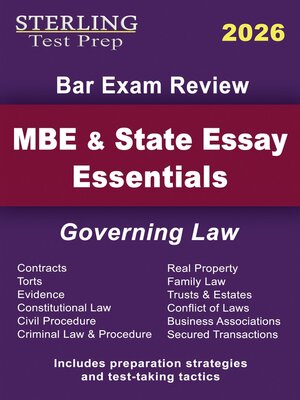 cover image of MBE and State Essay Essentials